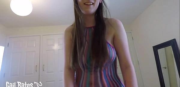  Trailer step-sister cock-tease shares a room with step-brother and accidentally cums inside her